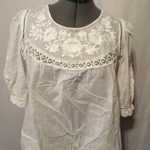 NWT Zara Trf Collection White Blouse